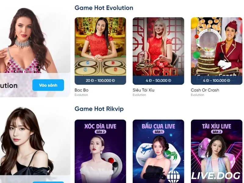 8live cung cấp đa dạng các sản phẩm cá cược